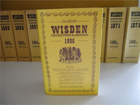 1998 Wisden Original Hardback - Free UK P&P