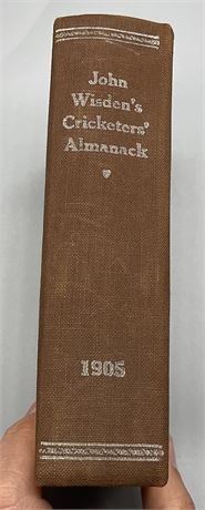 1905 Wisden Rebind, Without Covers.