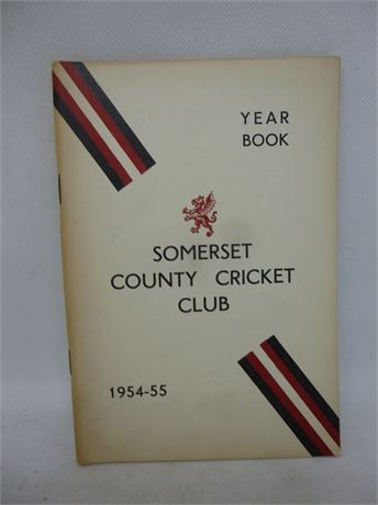 SOMERSET CCC YEAR BOOK 1955. VERY GOOD PLUS
