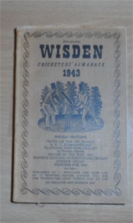 1943 Wisden Cricketers Almanack - Linen cloth