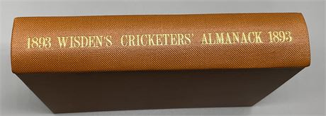 1893 Wisden - Rebound with Front Cover - Similar to Willows Boards