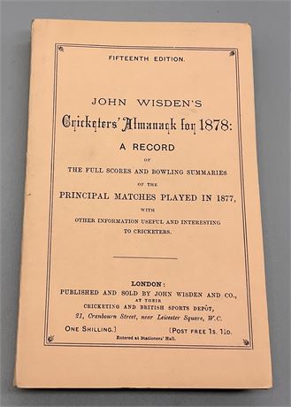 Lowe & Brydone Facsimile for 1878