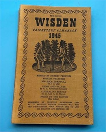 1945 Linen Cloth Wisden