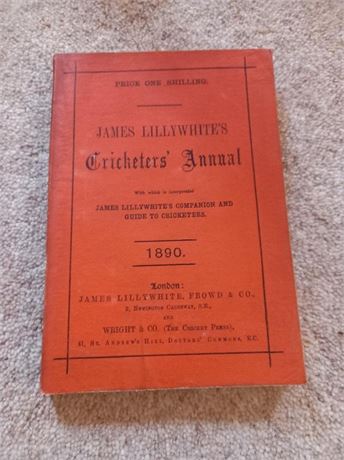 1890 James Lillywhite's Cricketers' Annual