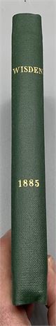 1885 Wisden - Rebound to Title Page - From Robin Marlar