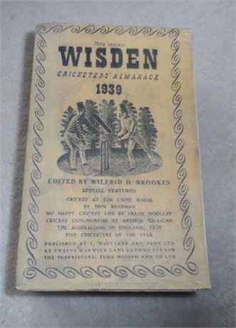 1939 Original Linen Cloth Wisden