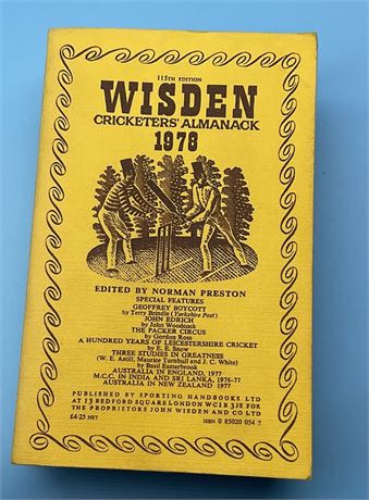 1978 Linen Cloth Wisden