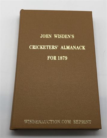 New: Facsimile Wisden for 1879 - Numbered