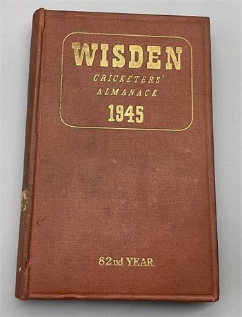 1945 Wisden, Hardback, Ex Library but a nice one