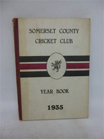 SOMERSET CCC YEAR BOOK 1935.VERY GOOD PLUS