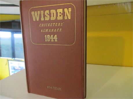 1944 Wisden Original Hardback in Very Good Condition