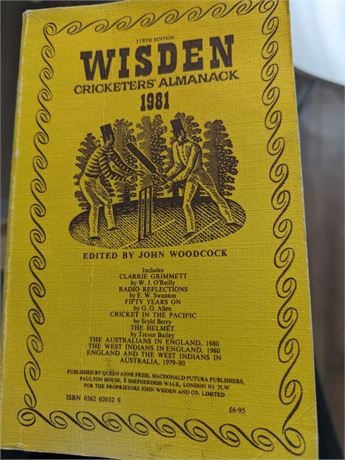 Wisden 1981 linen cover