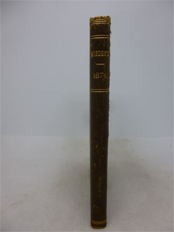 1874 Wisden Rebound WITHOUT  wrappers   VERY GOOD  condition