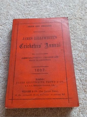 1887 James Lillywhite's Cricketers' Annual