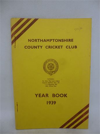 NORTHAMPTONSHIRE CCC YEAR BOOK 1939.VERY GOOD