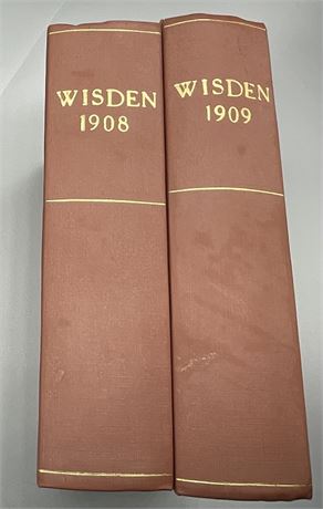 1908 & 1909 Wisden - Rebinds with Covers - Strategy 1