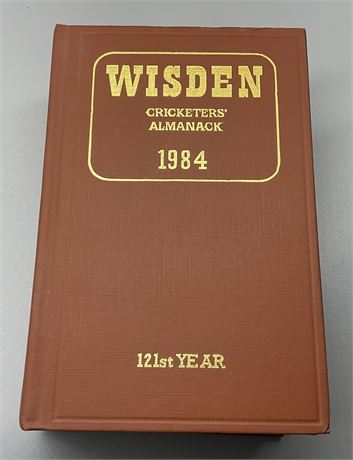 1984 Wisden Hardback, NO DJ,