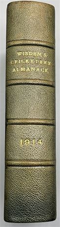 1914 Wisden - Rebound with Covers - Very Good Condition.