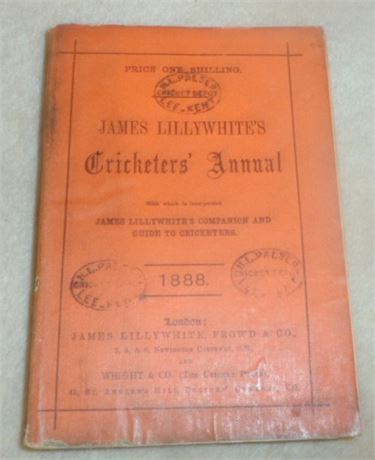 Lillywhite Annual for 1888