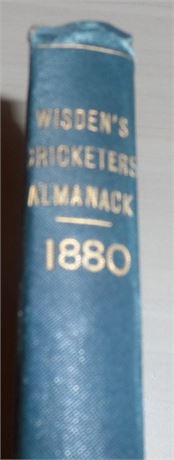 1880 Wisden Rebind without Covers or Adverts - See Video!