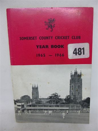 SOMERSET CCC YEAR BOOK 1966. VERY GOOD