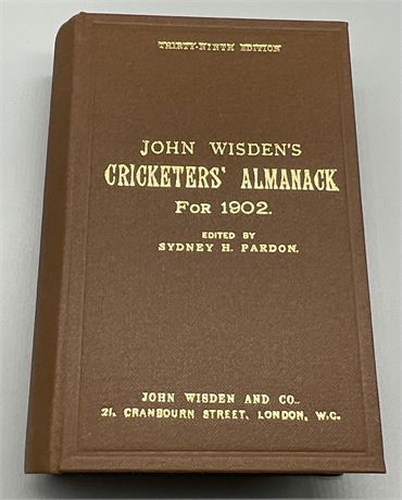 1902 Hardback Reprint - Numbered 401 of 500