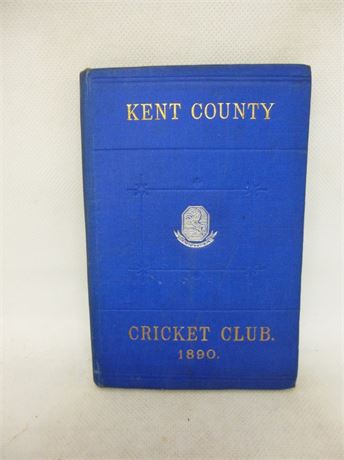 KENT CCC BLUE BOOK 1890.FINE CONDITION.COWDREY COLLECTION
