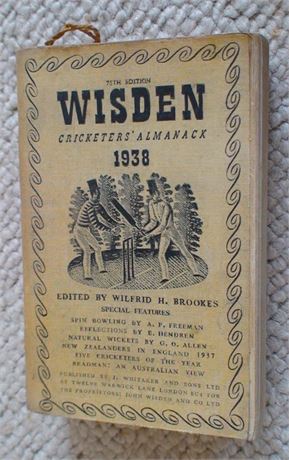 1938 Original Linen Cloth Wisden