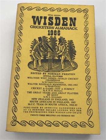 1966 Linen Cloth Wisden (Softback)