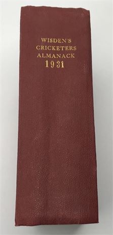 1931 Wisden Rebind-Bound in Nice Red Boards without Covers.