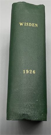 1926 Wisden - Rebound with Covers - From Robin Marlar