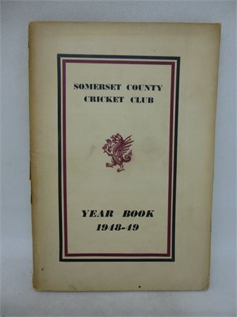 SOMERSET CCC YEAR BOOK 1949. VERY GOOD PLUS