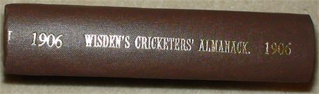 1906 Wisden Rebind without Covers
