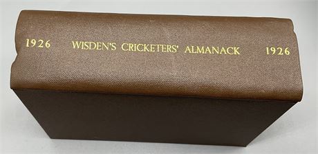 1926 Wisden Rebind without Covers & Page
