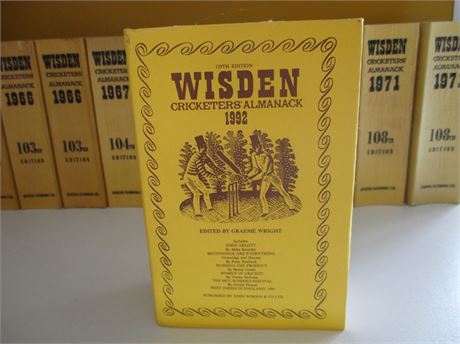 1992 Wisden Original Hardback - Free UK P&P