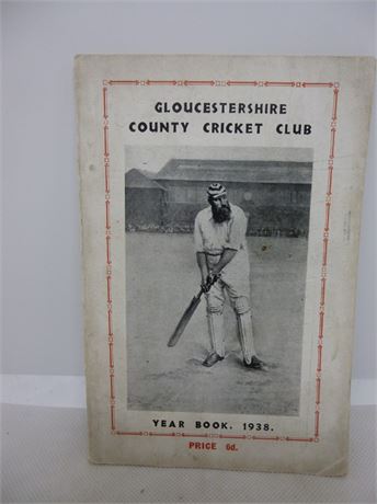 GLOUCESTERSHIRE CCC YEAR BOOK 1938.VERY GOOD
