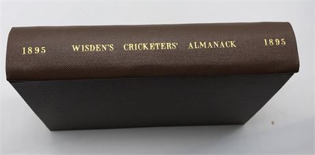 1895 Wisden Rebound with Front Cover