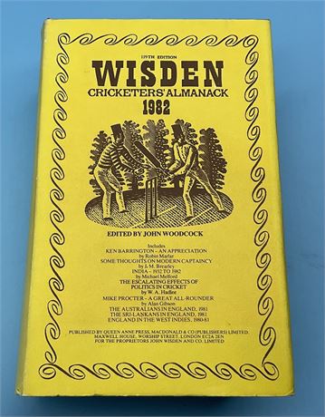 1982 Wisden Hardback & DJ