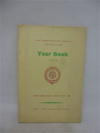 NORTHAMPTONSHIRE CCC YEAR BOOK 1959.VERY GOOD