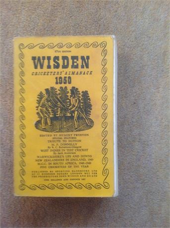 1950 linen cloth Wisden