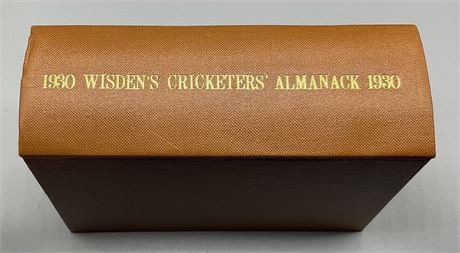 1930 Wisden - Rebound with Front Cover