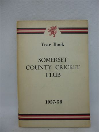 SOMERSET CCC YEAR BOOK 1958. VERY GOOD PLUS