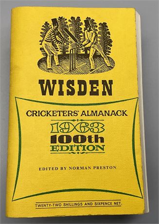 1963 Linen Cloth Wisden (Softback)