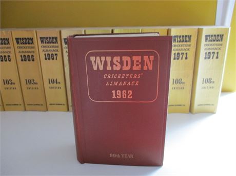 1962 Wisden Original Hardback - VG
