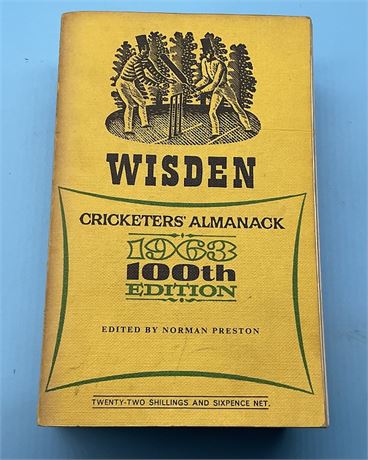 1963 Linen Cloth Wisden (Softback) - 100th Edition