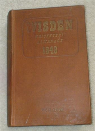 1946 Original Hardback Wisden - Reading Copy