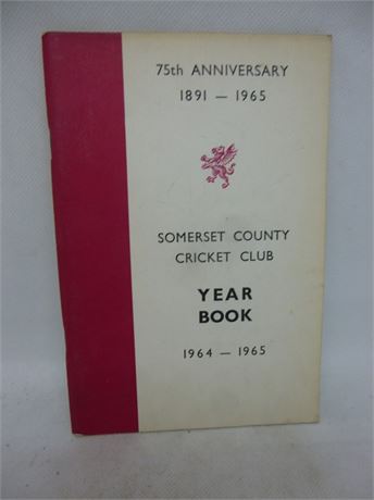 SOMERSET CCC YEAR BOOK 1965. VERY GOOD PLUS