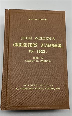 1923 Hardback Reprint - Numbered 500 of 500