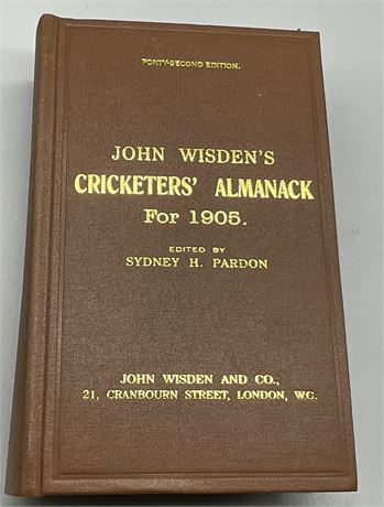 1905 Hardback Reprint - Numbered 433 of 500