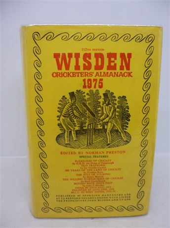 1975 Wisden H/b JUST .FINE condition